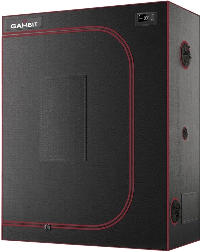 Bud Bunker 4x2 Grow Tent, Thickest 25mm/1-Inch Poles, Heavy-Duty 2000D Diamond Mylar Canvas, 48"x48"x80" (4x2)