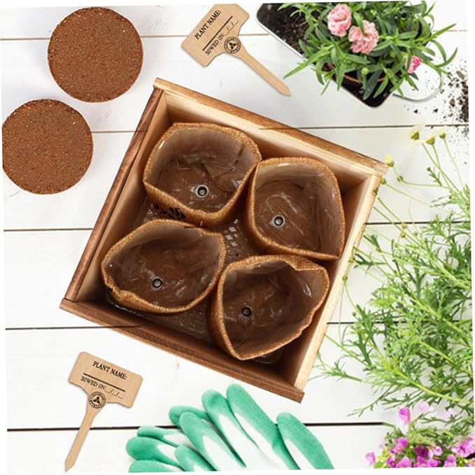 Herb Seed Growing Kit Herb Garden Starter Kit DIY Grow Indoor Garden Set for Home Plant Starters Balcony