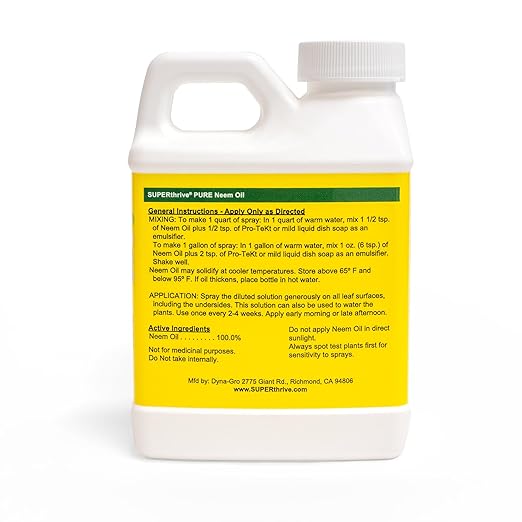 SUPERthrive Pure Neem Oil Natural Leaf, 8 oz (3 Pack)