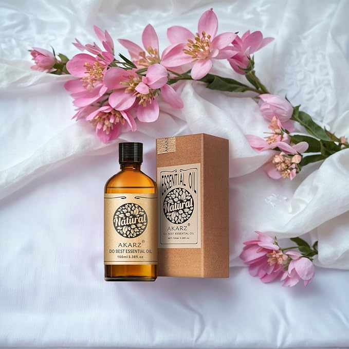 AKARZ 100ml Lily Essential Oil Natural Lily Oil Pure for Candle Making,DIY Skincare Products Massage,Home Spa Relaxation