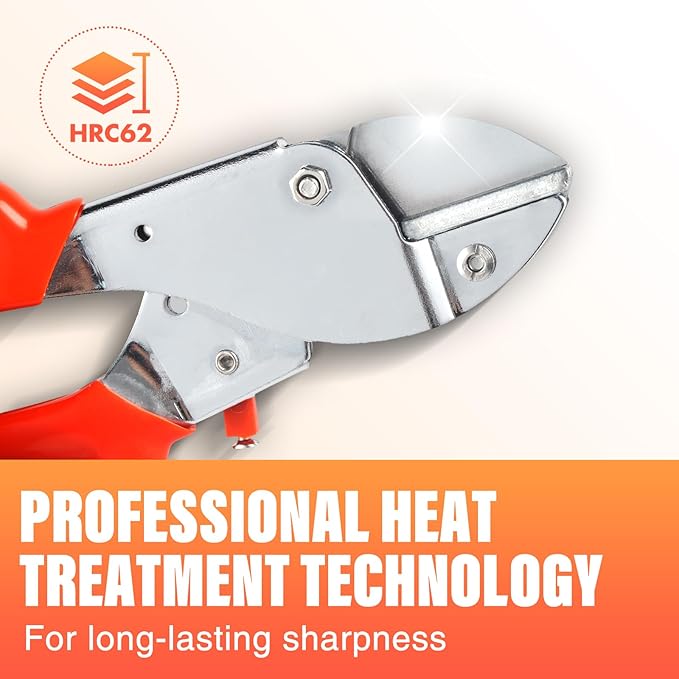 LeafLux 7" Professional Anvil pruner with SK-5 Blades, Best for Dry, Dead Stems & Branches, Plastic, Rubber.Gardening Clipper ，Cut-Multi-Purpose handheld shears for Industry & Crafts|LFXP1107