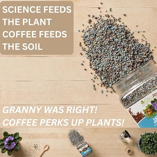 Java Perk Indoor Plant Food: A Slow‑Release Fertilizer with Complete NPK & Micro-Nutrients with Real Coffee for Houseplants, Indoor Herbs & Container Gardens - Odorless, Easy & Long‑Lasting (2 lb)