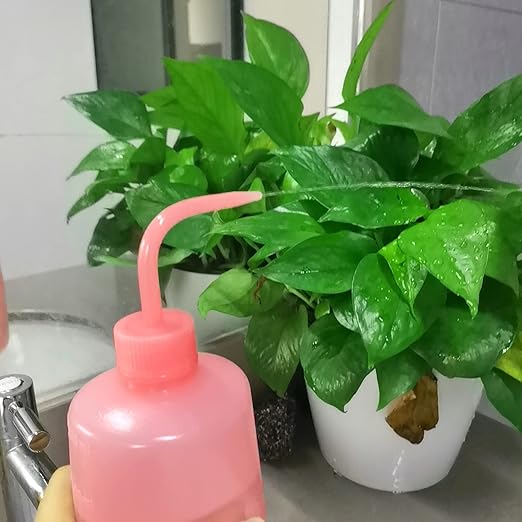 Valchoose Professional 500ml Safety Squeeze Bottle 16.9oz (Pink), LDPE No Spill, Plastic Wash Bottle (1Pack)