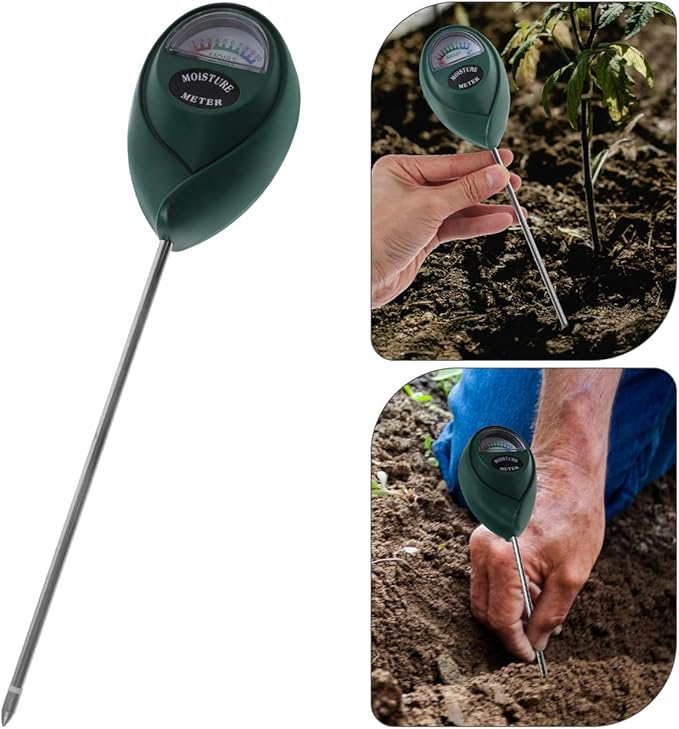 VICASKY Soil Moisture Meter Deep Use Hygrometer Sensor Water Monitor Indicator for Garden Farming Lawn Indoor and Outdoor No Batteries Required 10.43 Inch