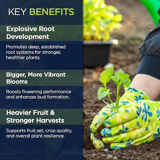 Supply Solutions | Power Bloom 10-20-20 Fertilizer | Bloom Booster Fertilizer for Flowers and Plants, High Phosphorus NPK Fertilizer for Vegetable Garden, Fruit Tree and Flower Fertilizer (40 Pounds)