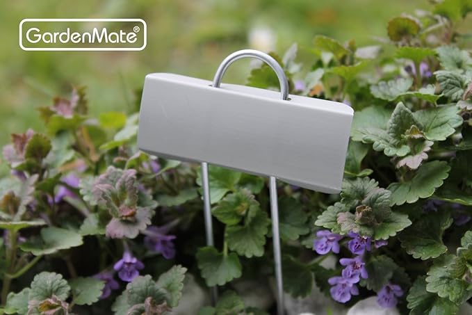 GardenMate 100-Pack Weatherproof Mini Metal Plant Labels, Height 5 3/4'', Label Area 7/8'' x 2 1/2''
