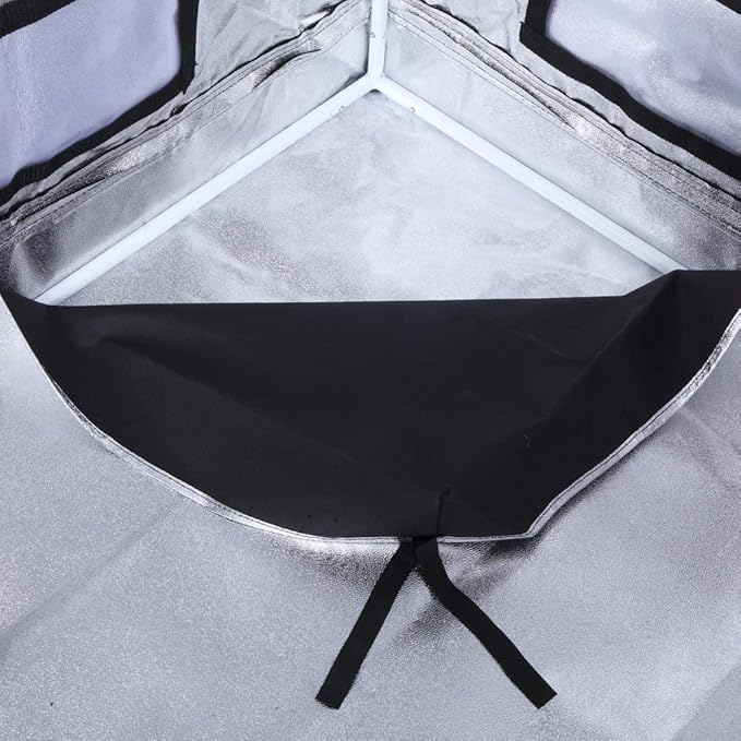 Grow Tent, 120 x 60 x 180cm, Black, Plant Growing Tent with Observation Window, Floor Tray and Tool Bag for Hydroponics Indoor Plant Growing