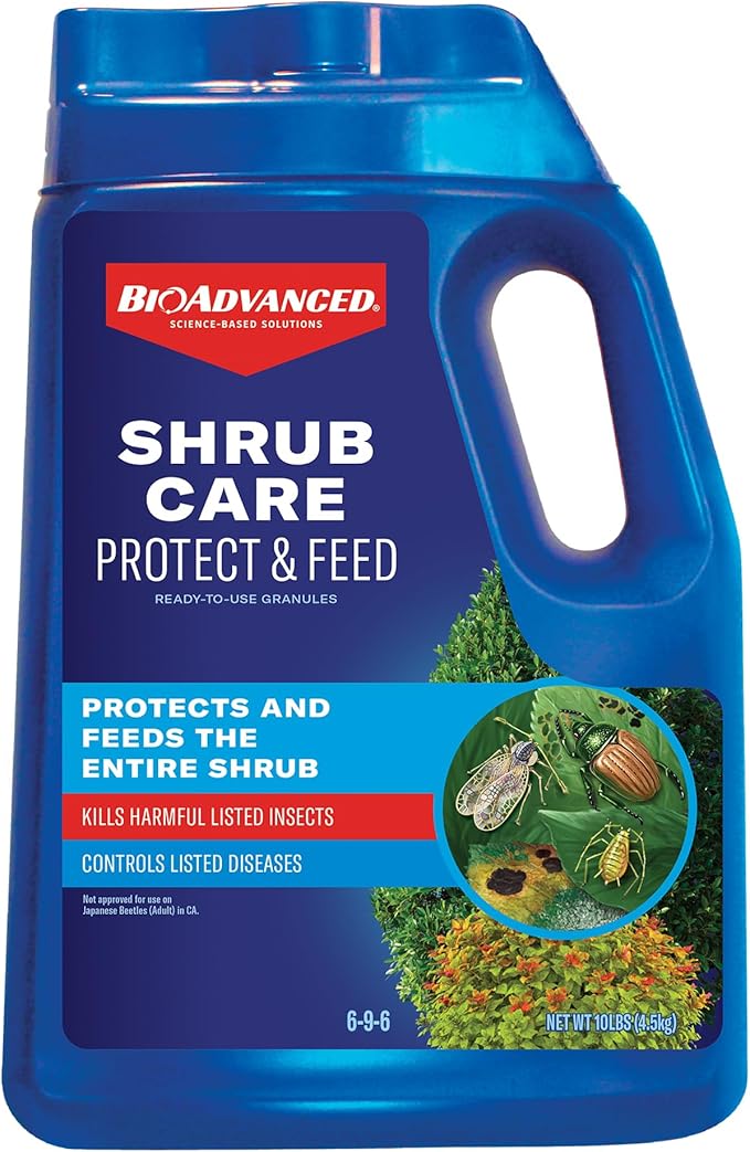 BioAdvanced Shrub Care Protect & Feed, Granules, 10 lb, Shrub Fertilizer