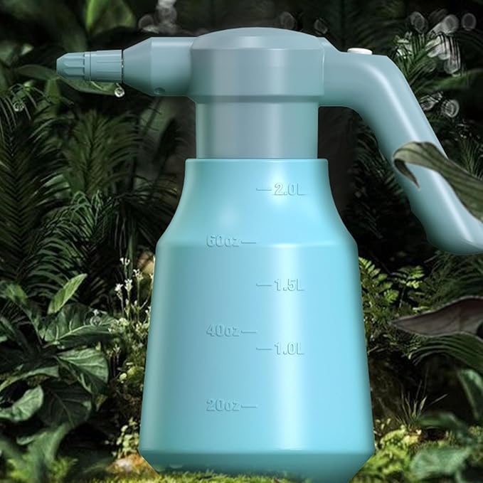 Electric Plant Spray Bottle, Portable USB Rechargeable Lawn Garden Water Sprayer, 0.5 Gallon Battery Powered Garden Sprinkler, Garden Sprinklers with Adjustable Mist Sprayer and Extension Spout