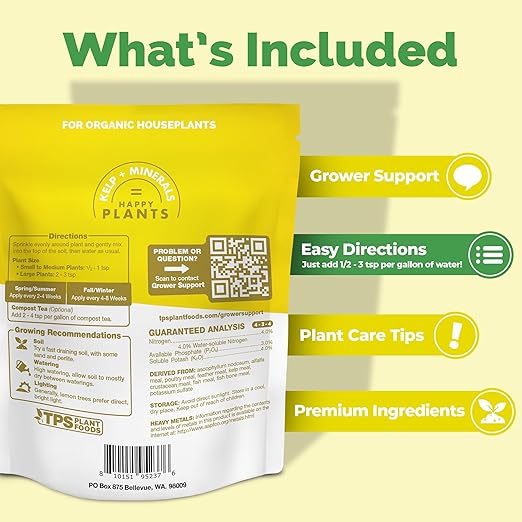 Granular Lemon Tree Fertilizer – Organic Slow Release Plant Food for Faster Growth, Stronger Roots & Higher Fruit Yield, 16 oz