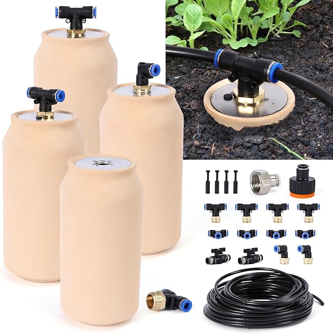 4pcs Ollas IIrrigation System Large Plant Watering Device Easy Self Watering Planter for Your Garden 41oz Olla Watering System 4x4x8in Classic Plant Watering Stakes Vacation Plant Watering Devices