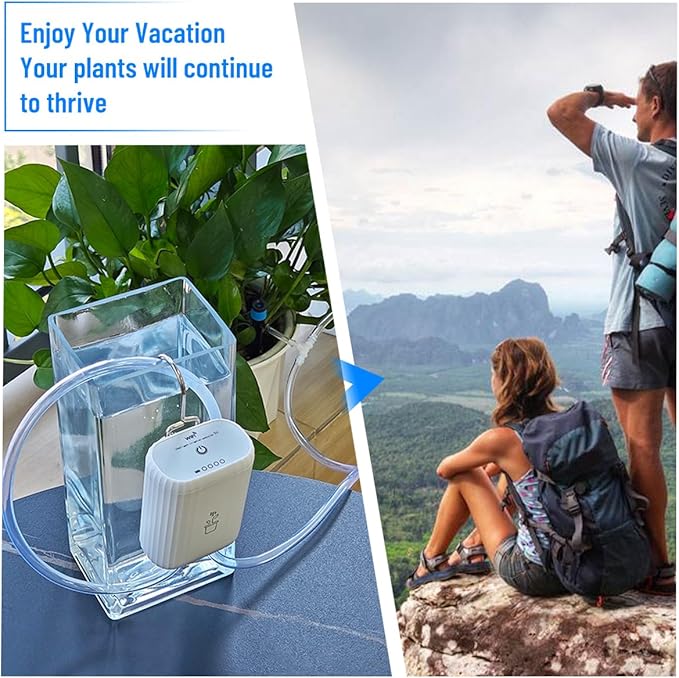 Smart Plant Watering Devices for Indoor Garden, 2.4GHz WiFi Automatic Self Watering System for Potted Plants, GreenVation Drip Irrigation Kit with Tuya/Smart Life APP Control