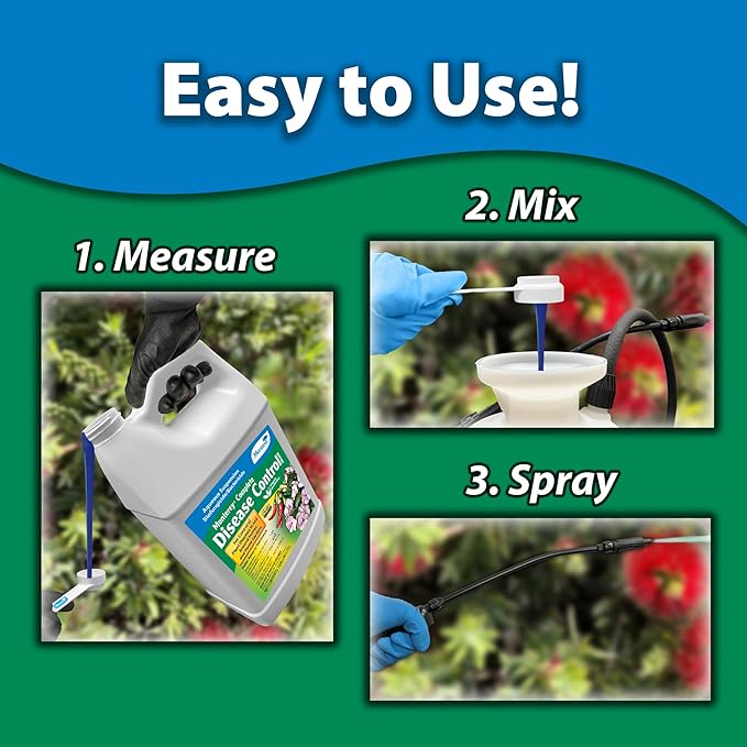 Monterey Complete Disease Control Bundled with Measuring Spoon - Fungicide & Bactericide for Control of Garden & Lawn Diseases - 1 Gallon