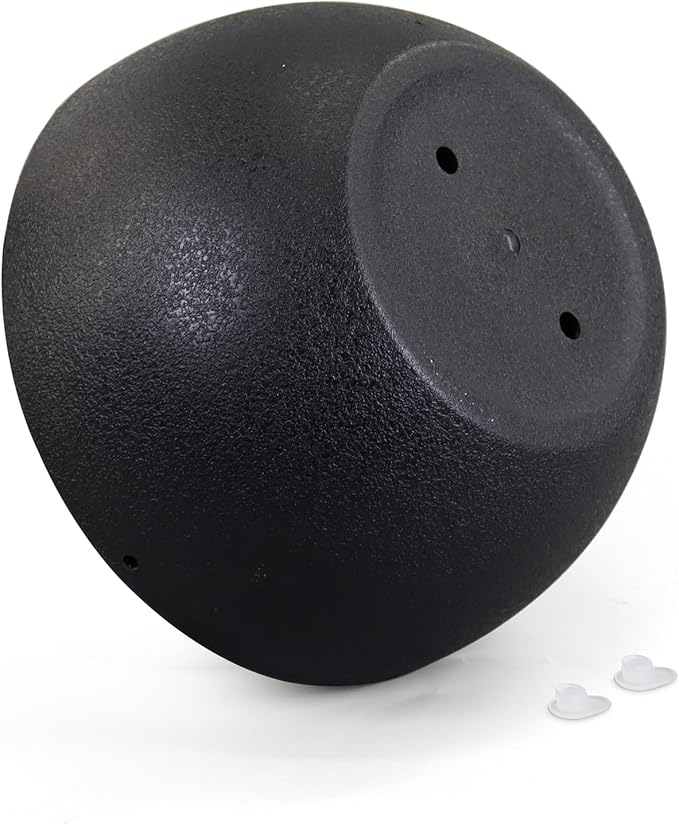 Meowell 10 inch Hanging Planters for Indoor Outdoor Plants, 2 Pack Hanging Flower Pots with Drainage Holes and Chain for Garden Porch, Round Plastic Hanging Baskets for House Plants, Black