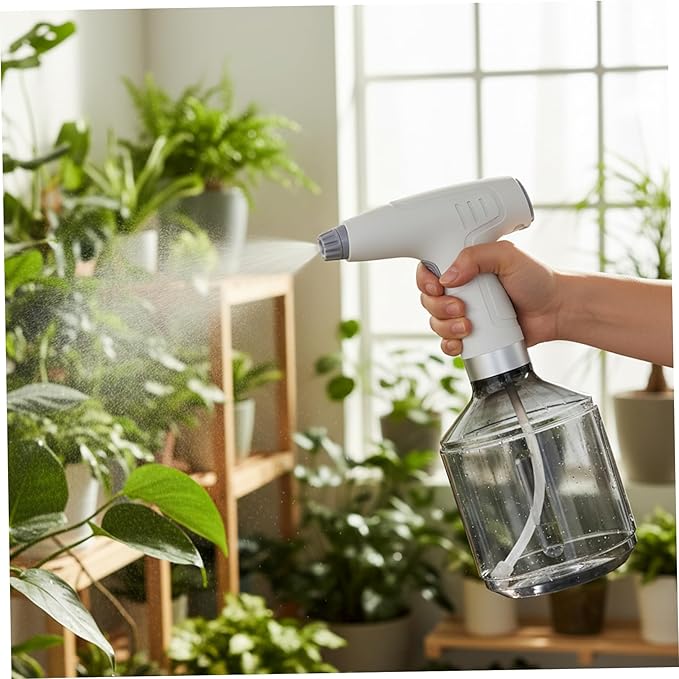 Electric Spray Bottle 0.9L Automatic Plant Sprayer Rechargeable Water Sprayer Plant Electric Pump Water for Plants Garden Garden Spray Bottle.