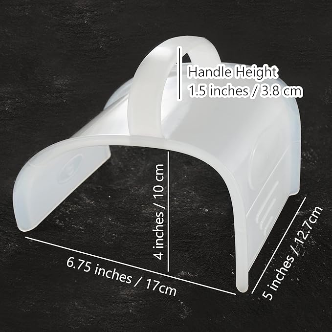Concrete Trowel Tools for Masonry Cement Hand Plastering Plastic,Mortar Repair Margin Finish Pointing Tile Curved for Garden Corner Flooring Molds,4x7.28inches, 1PC