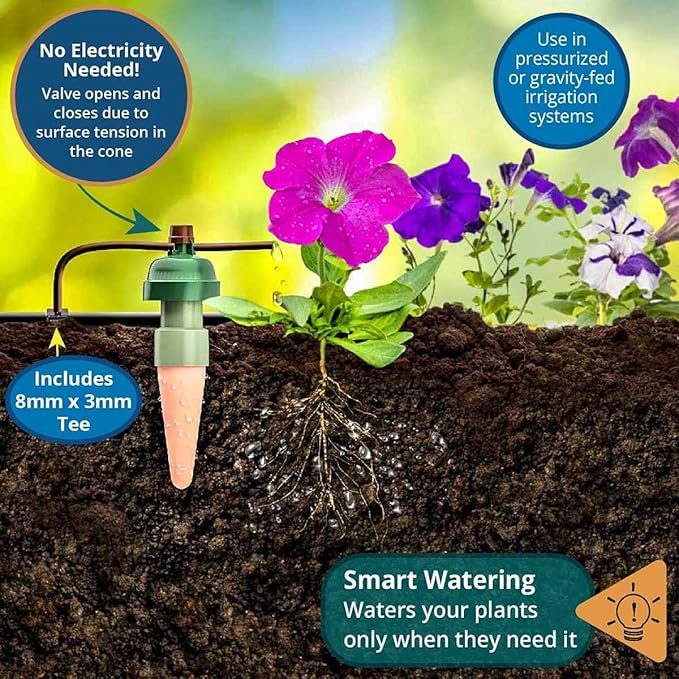 Tropf Blumat - 5 Inch Sensor | Blumat Watering System | Watering Indoor Potted Plants | Water Outdoor Bed Garden | Automatic Watering Irrigation (10-Pack)