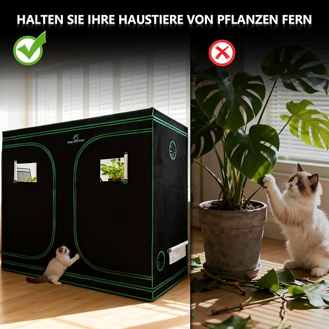 GA Grow Tent 96"x48"x80" Reflective Mylar Hydroponic Grow Tent with Observation Window and Waterproof Floor Tray for Indoor Plant Growing (96x48x80)