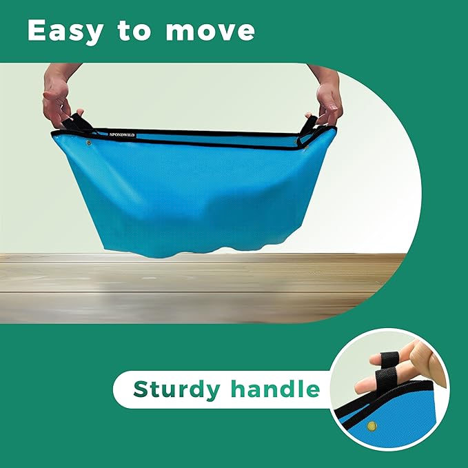 Large Plant Transplanting Mat - Thickened Waterproof Potting Mat, Succulent Gardening Mat, Portable Repotting Mat for Mess Control (PVC-Blue27 x 27")