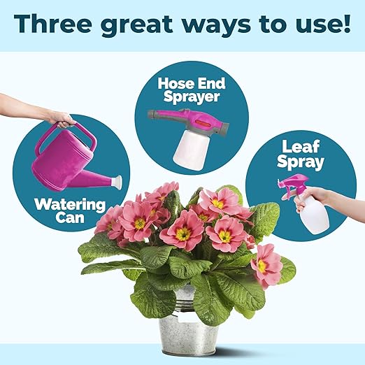 Water Soluble Fertilizer – Liquid Plant Food for Fast Nutrient Uptake, Vigorous Growth & Strong Root Development, 8 oz