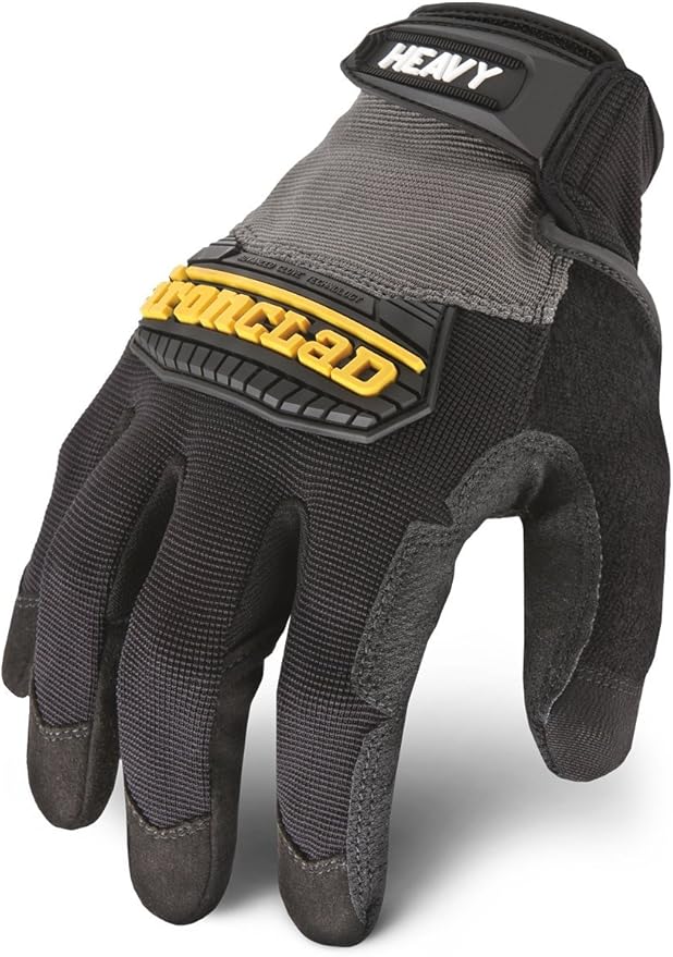 Ironclad Heavy Utility Work Gloves HUG, High Abrasion Resistance, Performance Fit, Durable, Machine Washable, (1 Pair), XX-LARGE