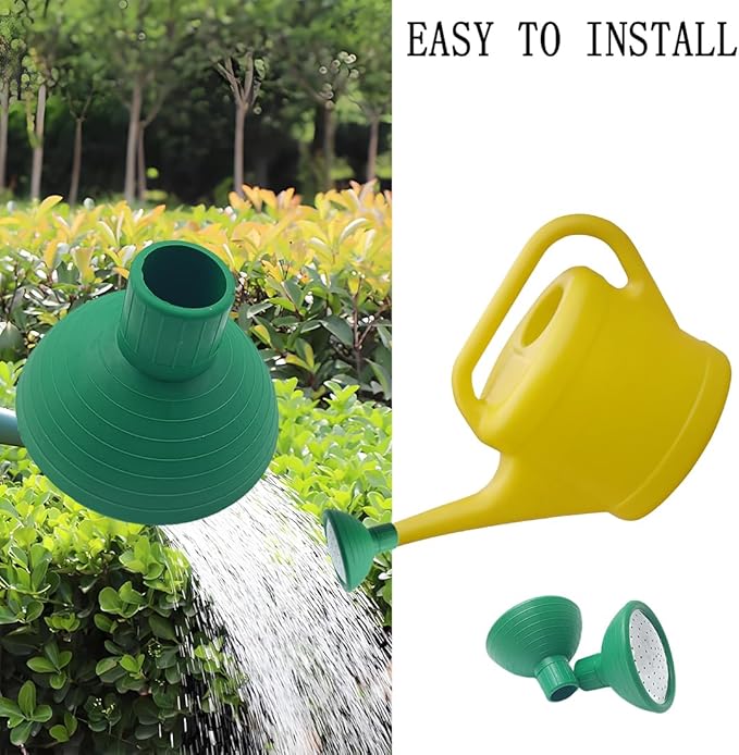 Watering Can Rose Head, Universal Water Sprinkler Sprayer,Garden Watering Can Replacement Nozzle for Watering Cans Garden Plants Indoor & Outdoor (Green-2Pcs)