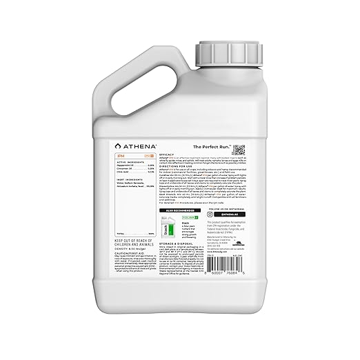 Athena IPM Plant Pest Control Solution | Broad Spectrum Fungicide & Insecticide for Indoor and Outdoor Plants | Supports Control of Spider Mites, Powdery Mildew, and Common Plant Pests | 1 Gallon