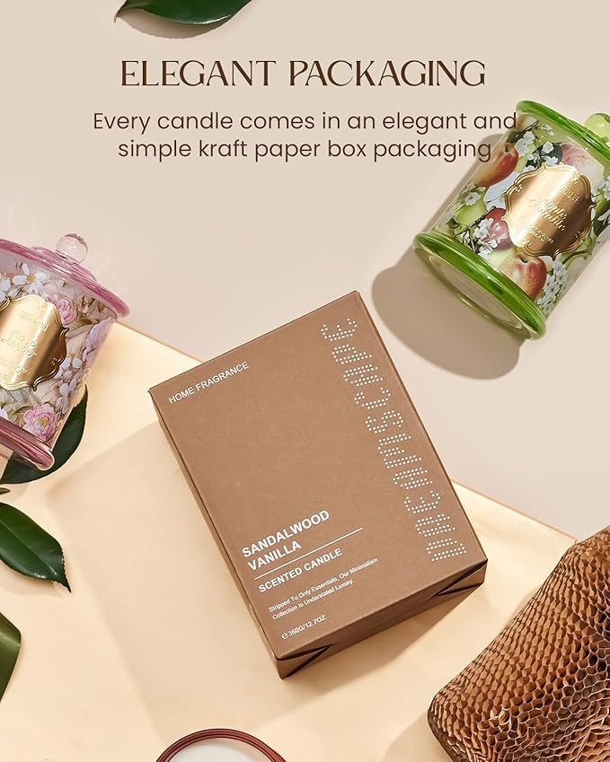 M&SENSE Eucalyptus Cedarwood Soy Candles, 2 Wick 12.7oz Large Jar Candle 75H Long Lasting, Plant-Based Non Toxic Aromatherapy Candle for Stress Relief, Winter Housewarming New Year Gifts