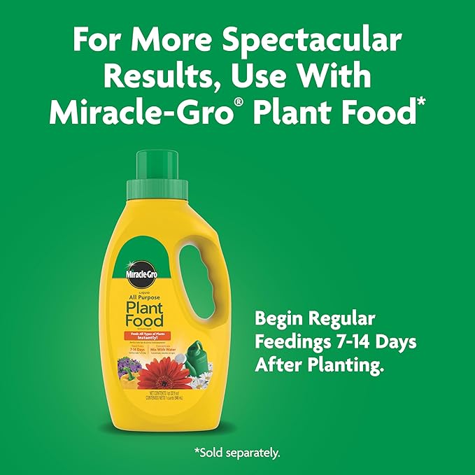 Miracle-Gro Quick Start Planting and Transplant Starting Solution - Liquid Fertilizer for Seedlings and Transplants, 48 fl. oz.