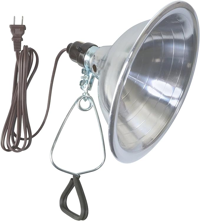 Woods Clamp Lamp Light with Aluminum Reflector; 150W; UL Listed; 6- Foot Cord