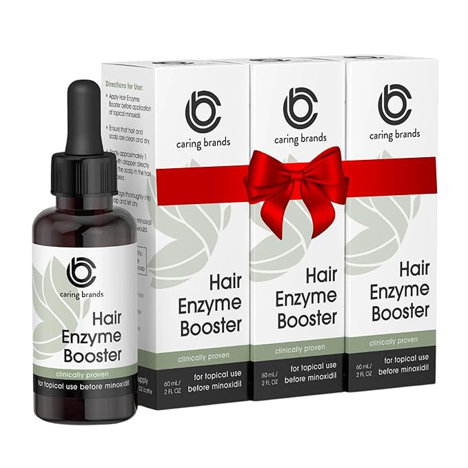 Hair Growth Booster for Women and Men, Hair Enzyme Booster, Scalp Serum for Overall Hair Care, Supports Hair Regrowth & Hair Loss (3-pack)