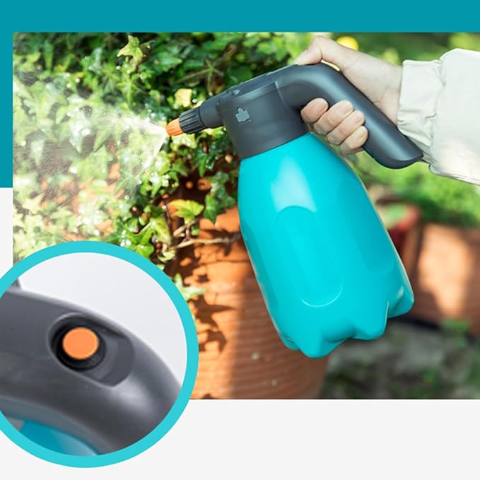 Electric Spray Bottle 2L/ 0.5 Gallon, Automatic Plant Mister Spray Bottle for Indoor and Outdoor Plants, Rechargeable Battery Powered Sprayer for Garden, Fertilizing, Cleaning, Blue