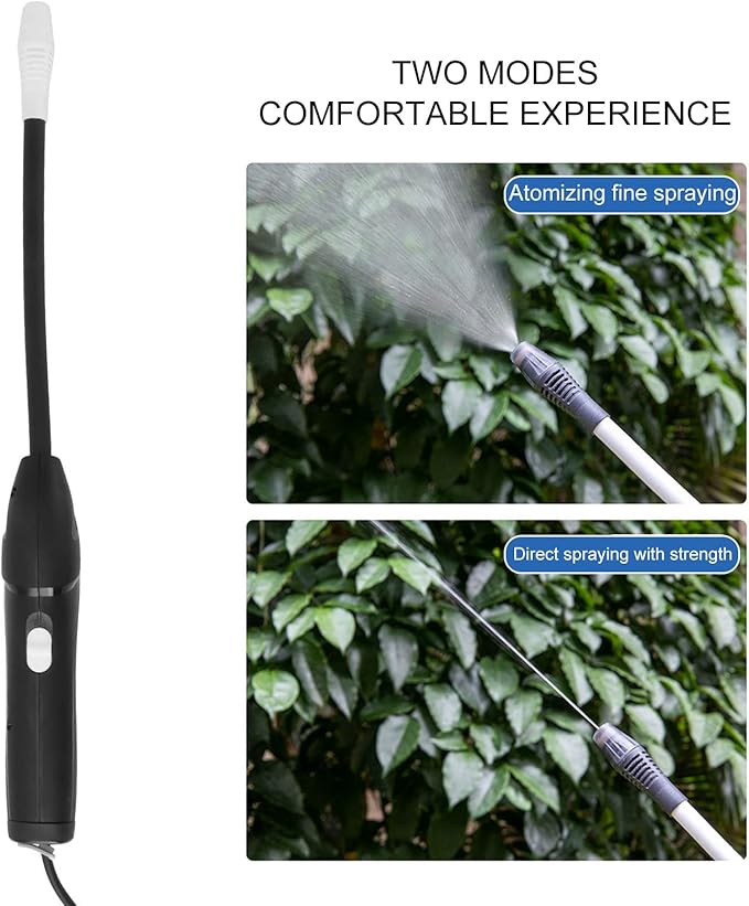 Electric Plant Sprayer Battery Powered Sprayer Wand, Power Sprayer for Plant Watering Car Cleaning Home Cleaning Pet Cooling Humidification, Automatic Electric Garden Sprayer
