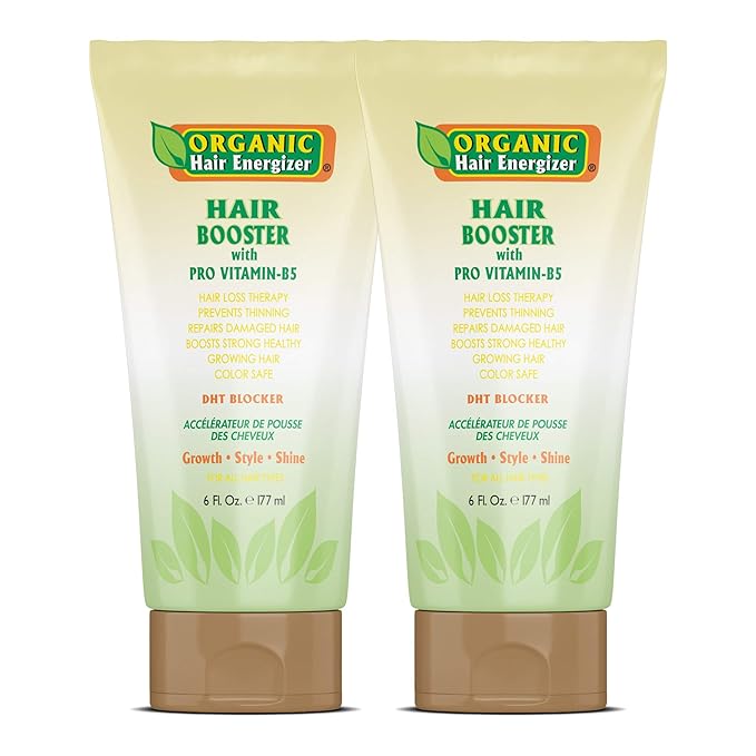 Hair Growth Booster Anti-Aging Serum B5-Vitamin Treatment (2 Pack) 6 oz - Non Sulfate Formula - for Color Treated Hair - Premium Thinning Solution - Growth for Men & Women | Organic Hair Energizer