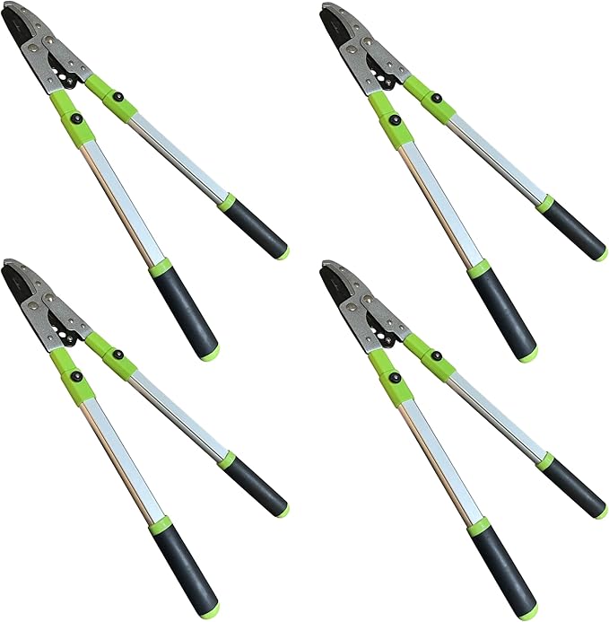 Garden Guru Extendable Anvil Lopper Tree Trimmer with Compound Action, Chops Thick Branches with Ease, 28-40”, Non-Stick High Carbon Steel Blade, Heavy Duty Branch Cutter, 2 Inch Clean Cut Capacity, 4