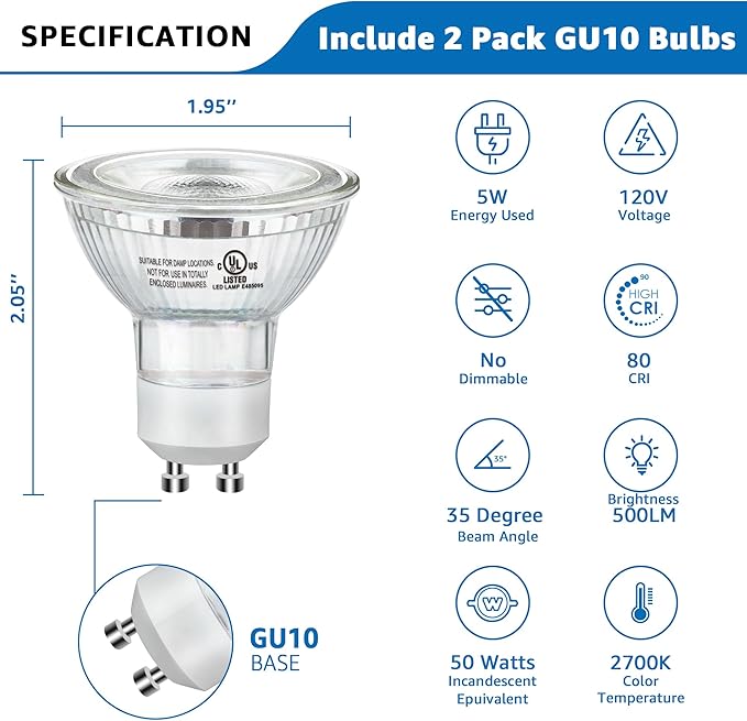 SUNVIE 2 Pack Up Lights Indoor Floor Can Light Uplighting Indoor Spotlight with 2700K GU10 Bulb Accent Lighting Floor Uplighting for Home Plant Picture, UL Listed 5.9 FT Plug Cord & Foot Switch