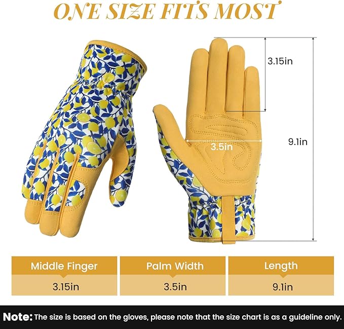 Tavaleu Gardening Gloves for Women, Thorn Proof Puncture Resistant Leather Garden Gloves, Breathable Working Gloves