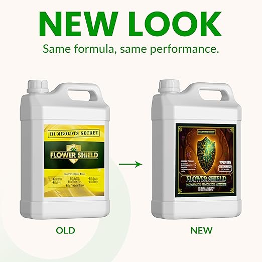 Humboldts Secret Flower Shield | Plant Care Spray for Routine Foliar Application & Maintenance | Naturally Derived, Oil-Based Formula | Indoor & Outdoor Plants | 1 Gallon