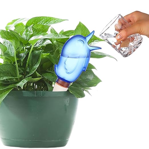6 Pack Self Watering Spikes Bird Shaped Plant Watering Devices for Indoor Outdoor Plants 80ml Vacation Plant Waterer Stakes Self Watering Planter Insert for Potted Houseplants Garden