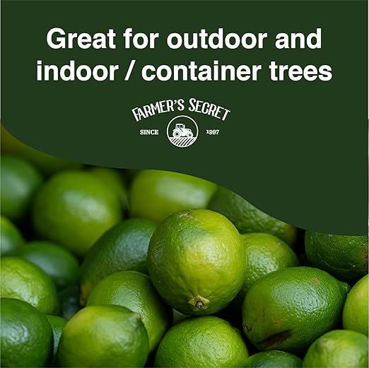 Farmer's Secret Citrus Tree Booster Fertilizer (128oz) - Super Concentrated - Formulated for All Citrus Trees Including All Types of Lemons, Limes, and Oranges - Outdoor and Indoor/Container Trees