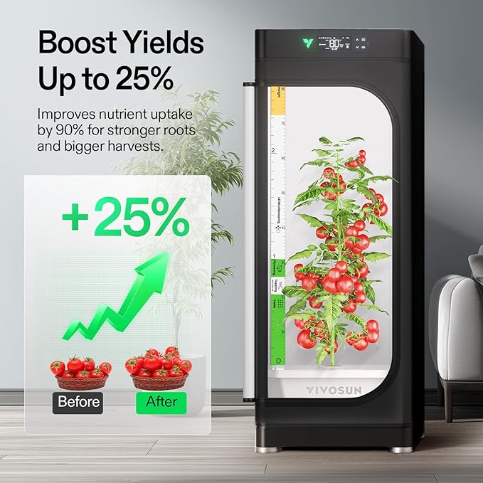 VIVOSUN VGrow DWC Hydroponics System Kit, Only for VGrow Smart Grow Box, Not Compatible with E42A/E42A+/A22/A10，Not Used in Grow Tent, 4-Gallon with Air Stones & Rapid Rooters