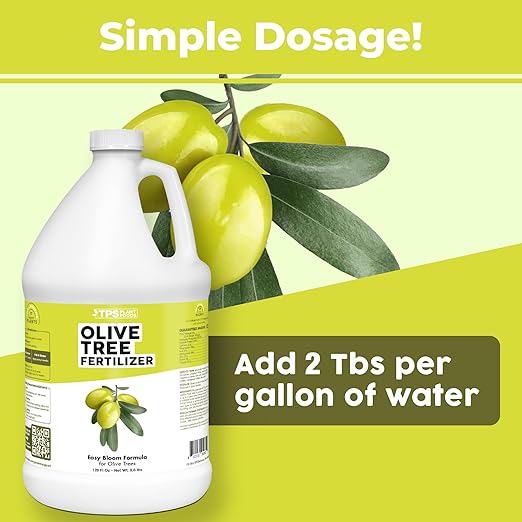 Olive Tree Fertilizer – Liquid Plant Food for Bigger Harvests & Stronger Trees, 1 Gallon