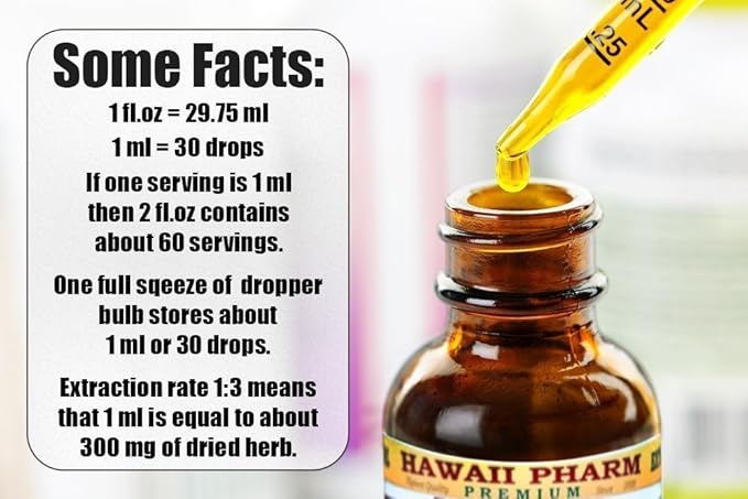Hawaii Pharm Neem Alcohol-Free Liquid Extract, Professional Grade, Small Batch Crafted Neem (Azadirachta Indica) Dried Leaf Glycerite Natural Herbal Supplement, 2x32 fl.oz