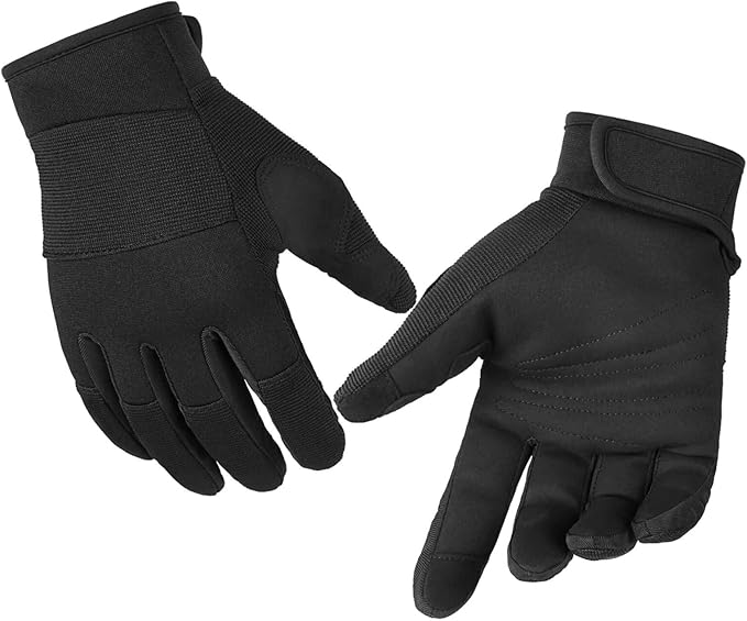 OZERO Work Gloves for Men Women: Mechanic Glove Touchscreen Firm Grip Dexterity Light Duty Gloves for Gardening Construction