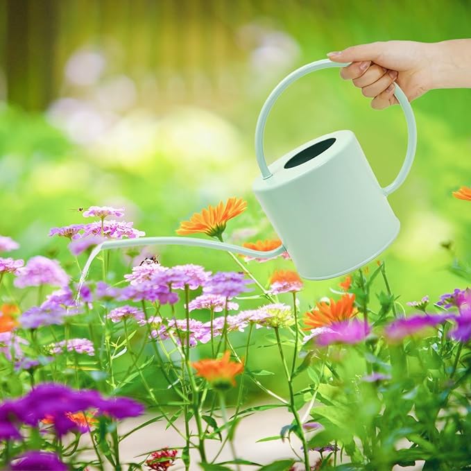 Indoor Watering Can for Houseplants-Long Spout Metal Watering Can for Indoor Plants, Succulents or Outdoor Garden Flower, 1.3L / 40 oz Mint