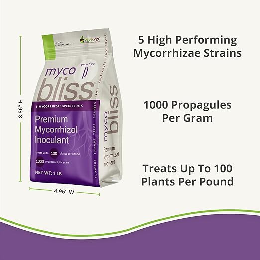 Worm Bliss (1 Qt) + Myco Bliss Granular (200 g) - Mycorrhizal Fungi Inoculant & Worm Castings for Plants - Mycorrhizae for Plants - Earthworm Castings Organic Fertilizer - Mycorrhizal Inoculant