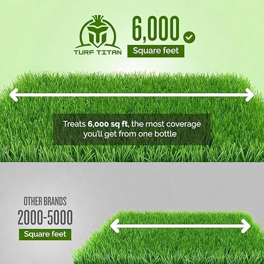 Turf Titan Root Booster Liquid Probiotic for Lawn and Garden (32 oz) with Hose End Sprayer – Improves Nutrient Uptake in Compacted & Clay Soil – Supports Stronger Roots – Covers 6,000 Sq Ft