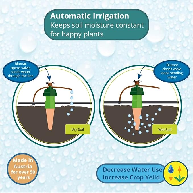 Tropf Blumat - 5 Inch Sensor | Blumat Watering System | Watering Indoor Potted Plants | Water Outdoor Bed Garden | Automatic Watering Irrigation (10-Pack)