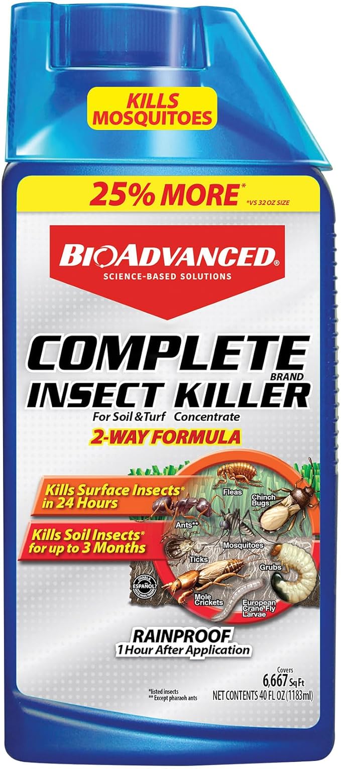 BioAdvanced Complete Brand Insect Killer for Soil and Turf, Concentrate, 40 oz, Outdoor Ant* Killer with Imidacloprid