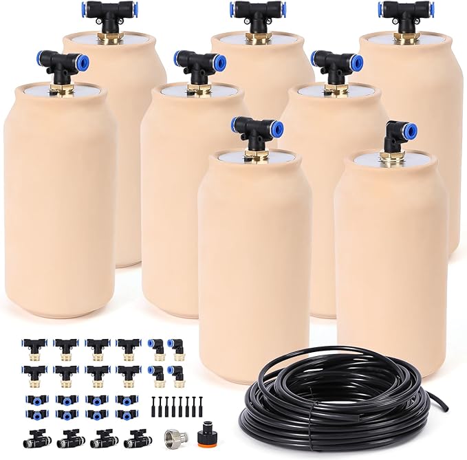 8pcs Olla Watering System for Your Garden 4x4x8in Irrigation System 41oz Self Watering Stakes Insert Automatic Watering Devices Self Watering Spikes Indoor Outdoor Ollas Pot